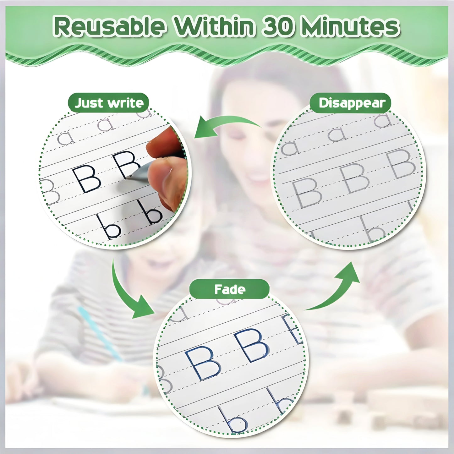 MagicWrite™ Reusable Learning Book Set – 4 in 1